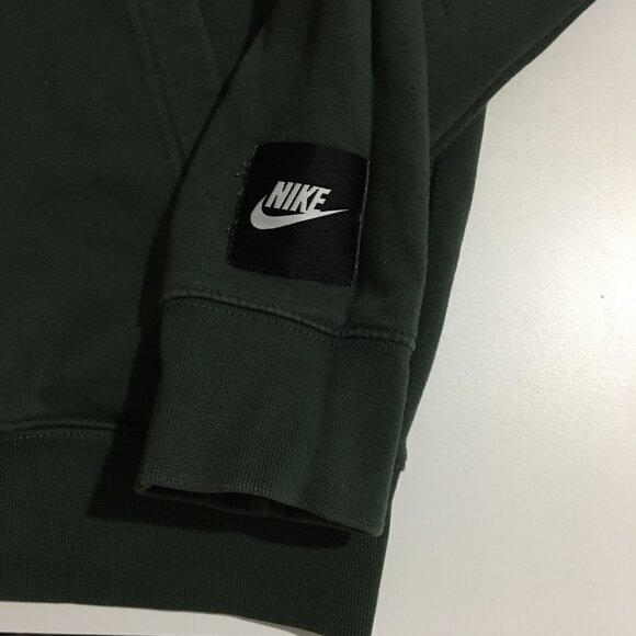 Nike Outlined Just Do It Mens medium Green Sweatshirt Hoodie - Picture 2 of 10